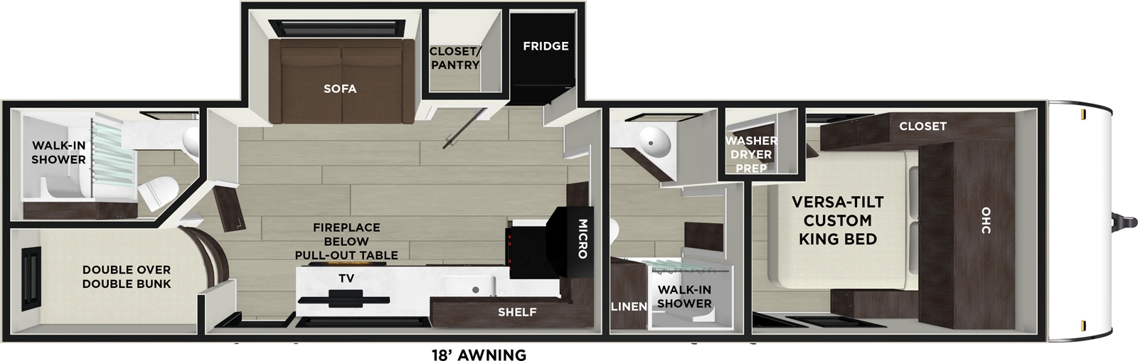 Wildwood 320ICE Floorplan